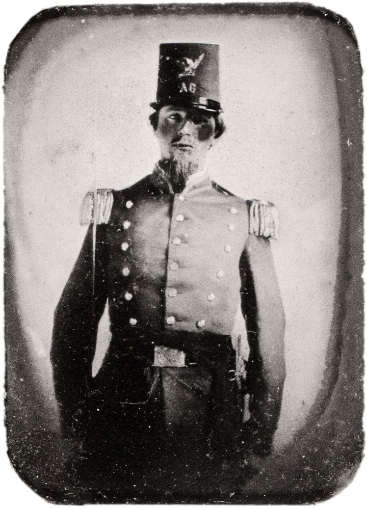 Original 1860s tintype portrait of a soldier in uniform